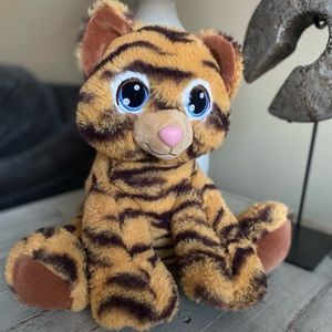 Build A Bear Baby Tiger Cub Wild Cat Blue Eyes 15" Plush BAB Retired
